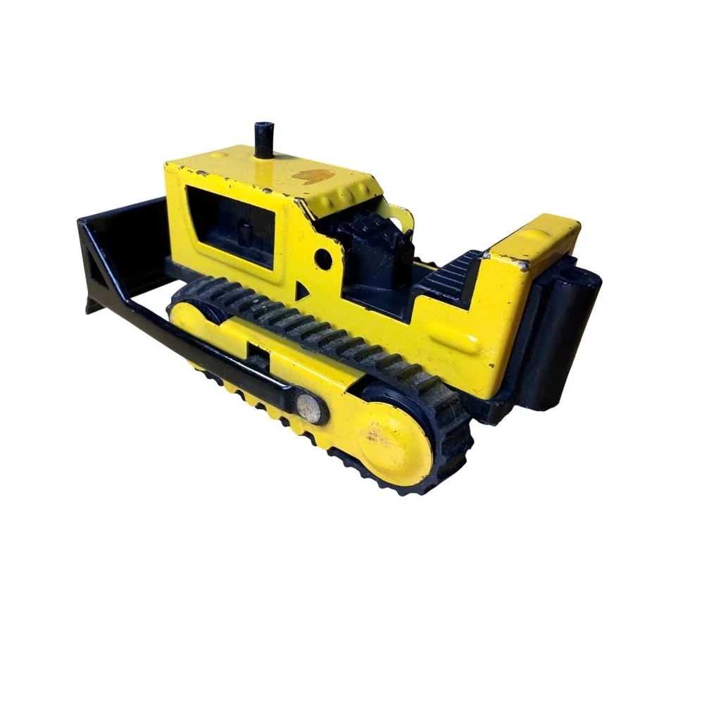Tonka Bulldozer VTG 1970s‎ Pressed Steel Yellow Black Construction Nostalgic Toy